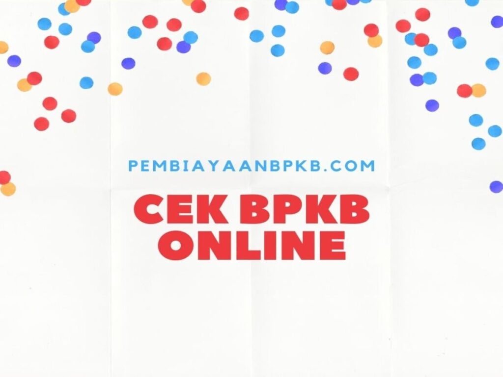 Cek BPKB Online
