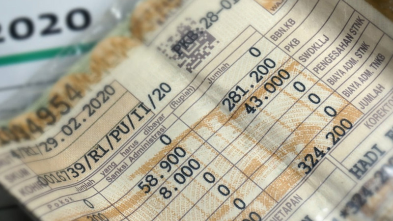 biaya perpanjangan STNK