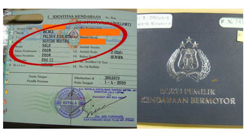 identitas pemilik kendaraan (moladin)