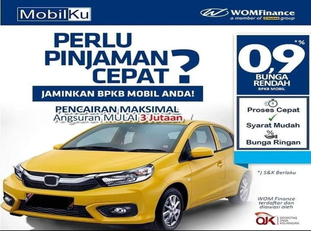 Gadai BPKB Mobil Wom Finance
