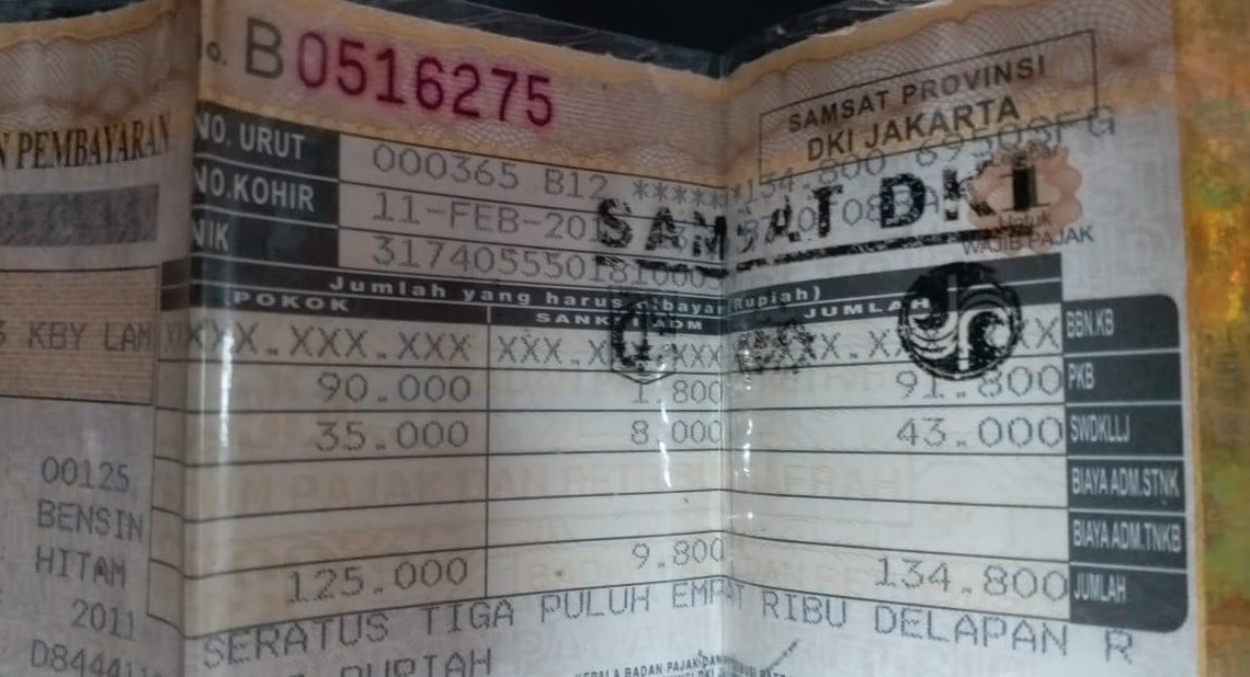 Biaya Pajak Tahunan Motor Listrik